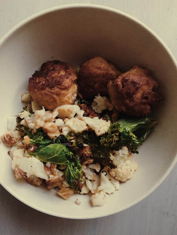 dinner in a bowl : kind of a salad